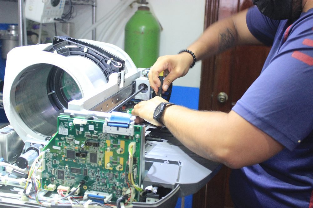 Verificación de señal en monitor médico